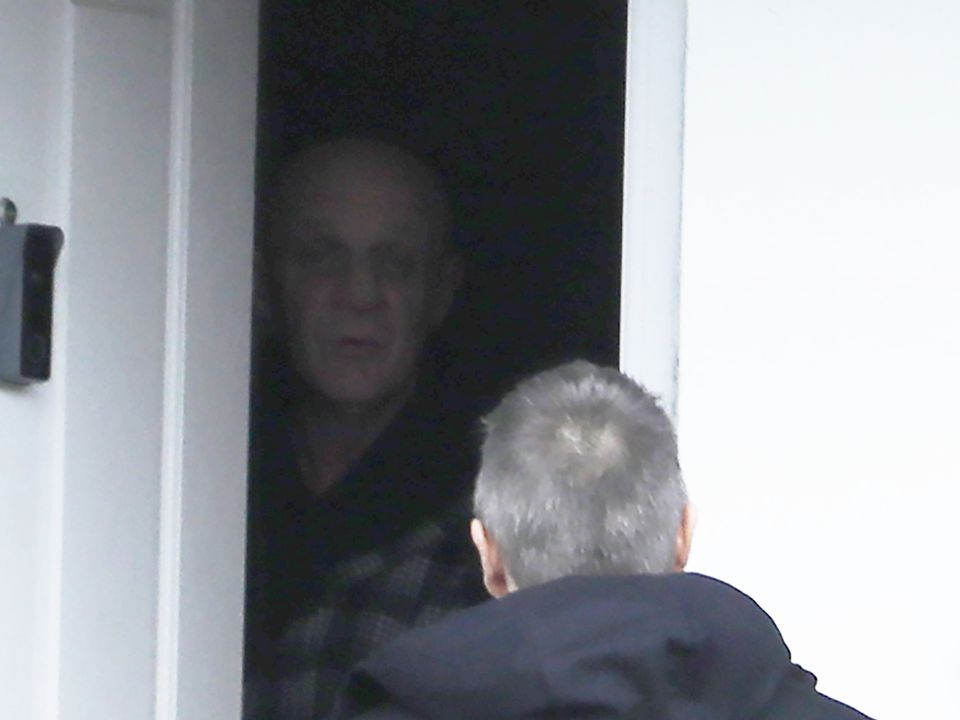 MacCullough is confronted by the Sunday World at his home this week