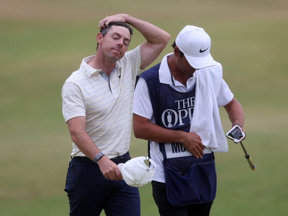 A dejected Rory McIlroy after Open defeat. Photo by: Reuters