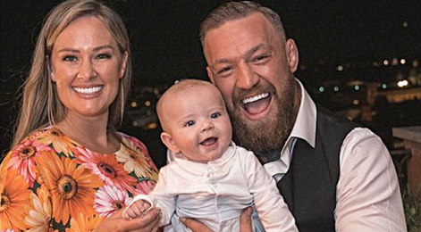 Conor McGregor was in Rome with his partner Dee Devlin for their son Rian's christening