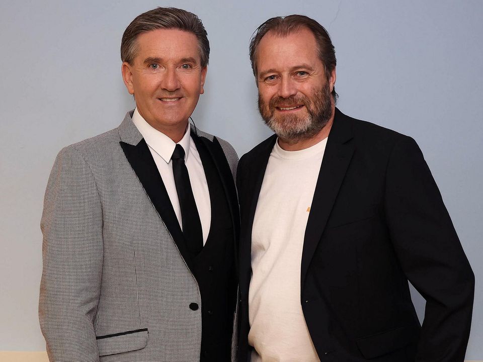 Daniel O'Donnell and Andrew McGinley at the gig for the As Darragh Did charity in Newcastle, Co Dublin. Picture: Damien Eagers