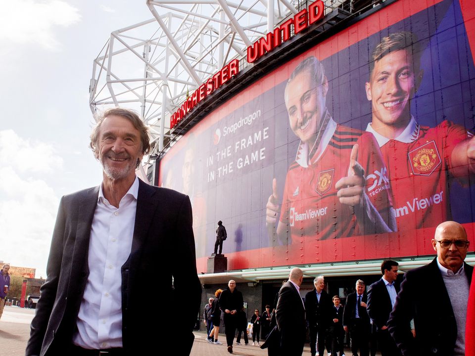 Jim Ratcliffe is set to purchase a 25 per cent stake in Manchester United. Photo: Peter Byrne/PA