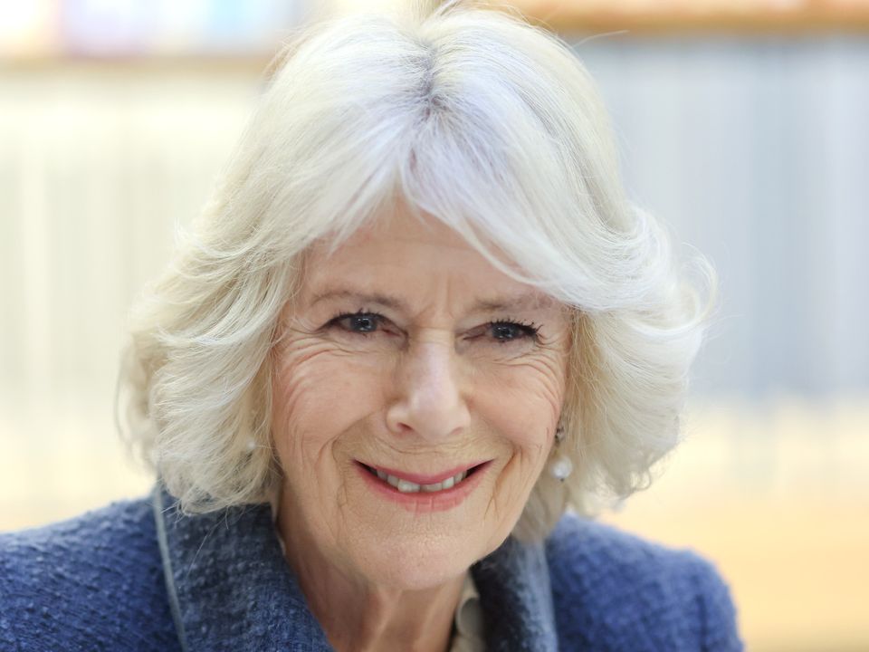 The Duchess of Cornwall during a visit to the University of Oxford’s Bodleian Library. Picture date: Wednesday January 26, 2022.