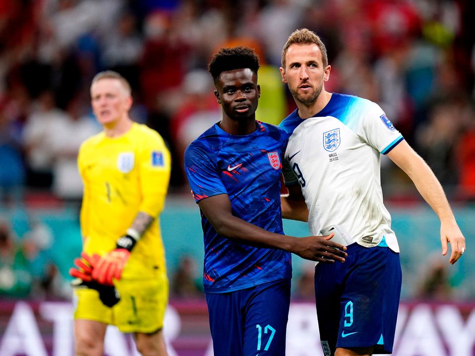 Harry Kane (right) and Bukayo Saka are just two of England's attacking threat. Photo: Adam Davy/PA Wire.