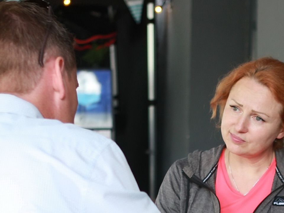 Olga Toderova speaks with Patrick 'Connell