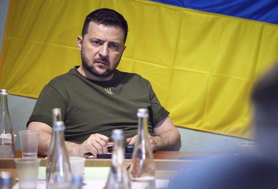 Volodymyr Zelensky (Ukrainian Presidential Press Office/AP)