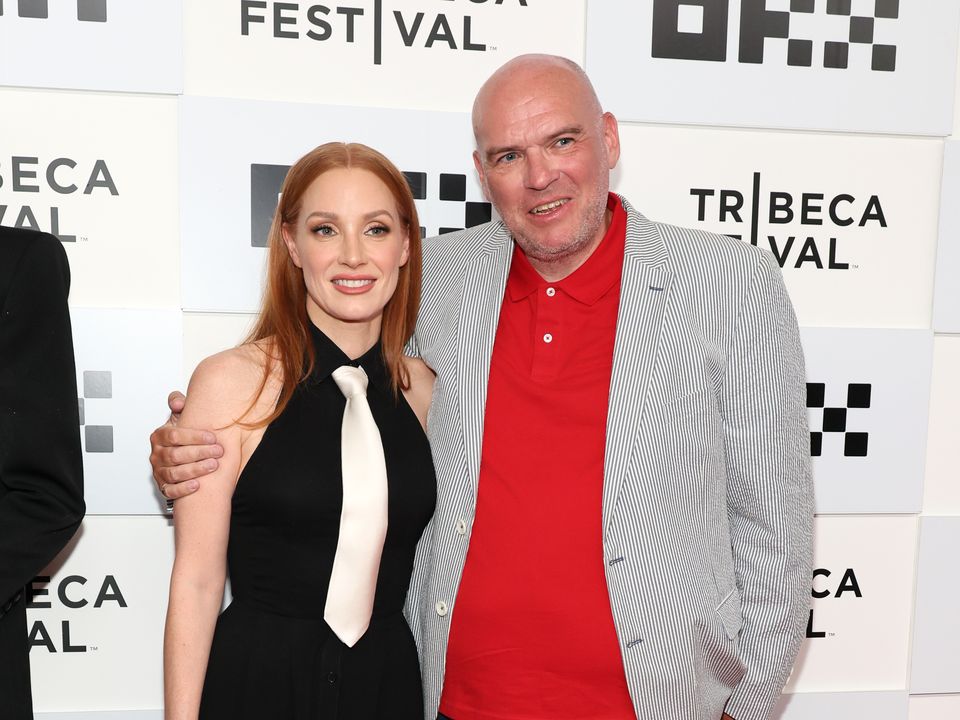 Jessica with director John Michael McDonagh