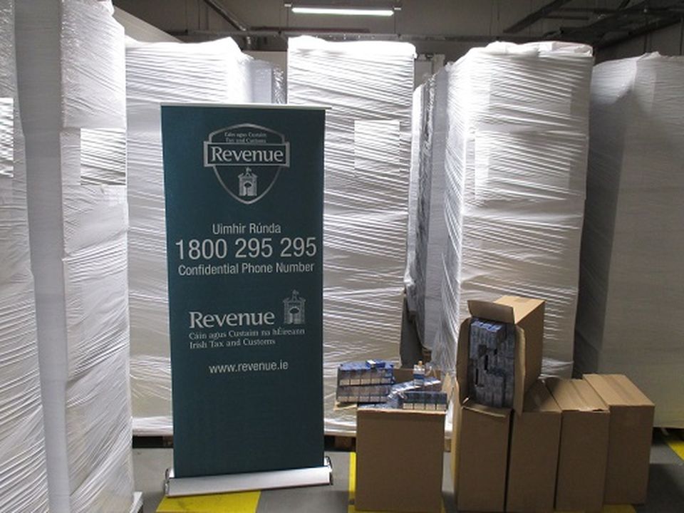 Revenue officers seized more than 10 million cigarettes at Rosslare Europort yesterday