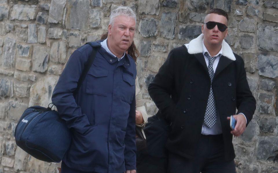 Patrick Lawlor's son Ian Lawlor (right) has been jailed on drugs charges