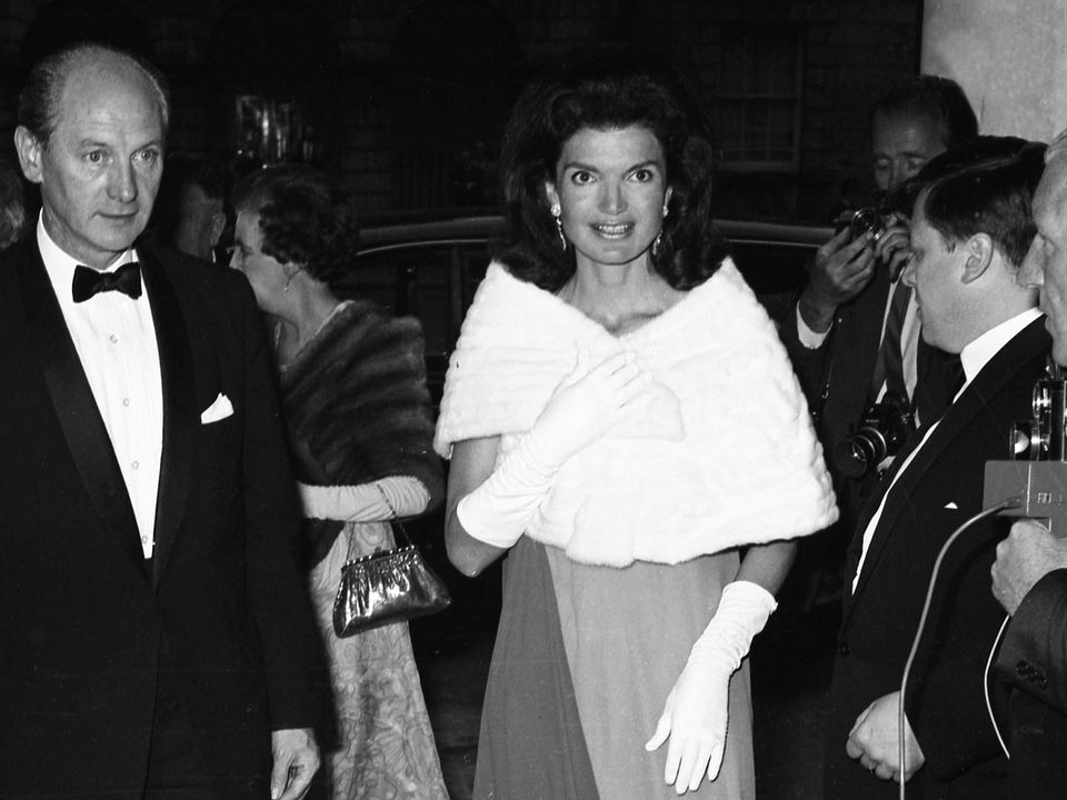 Jacqueline Kennedy with Taoiseach Jack Lynch during the 1967 visit to Ireland