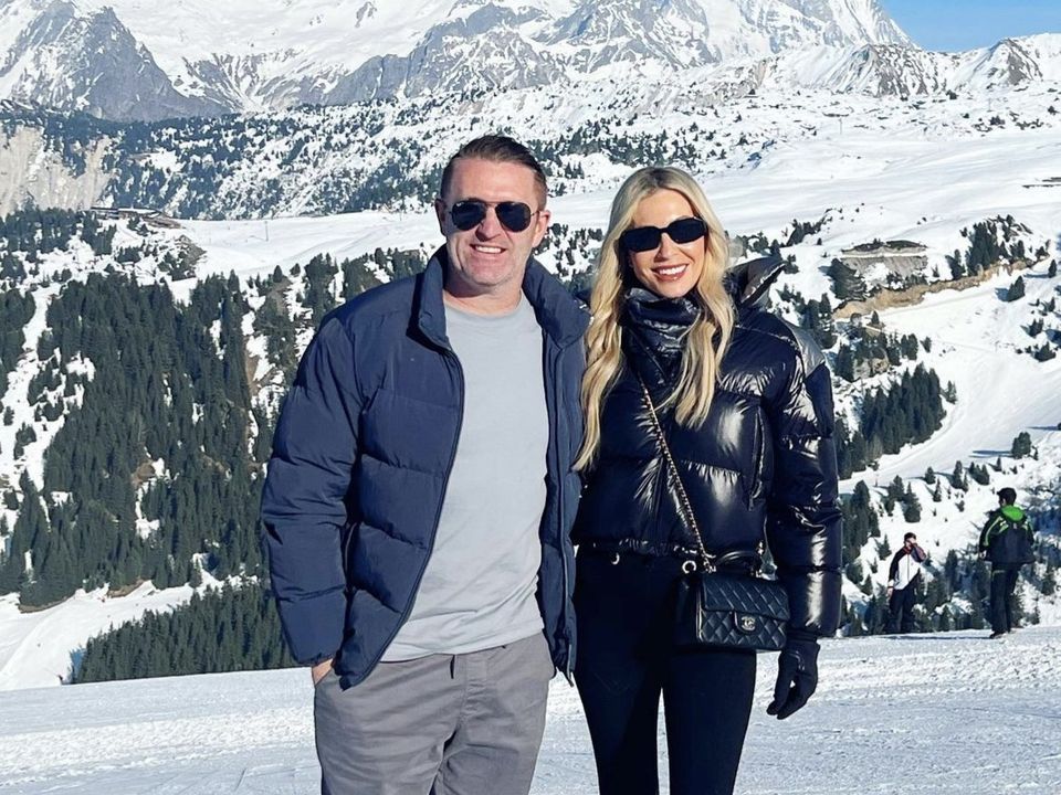 Claudine and Robbie Keane jetted off to France this week for a skiing holiday in the Alps. Photo: Instagram/Claudine Keane