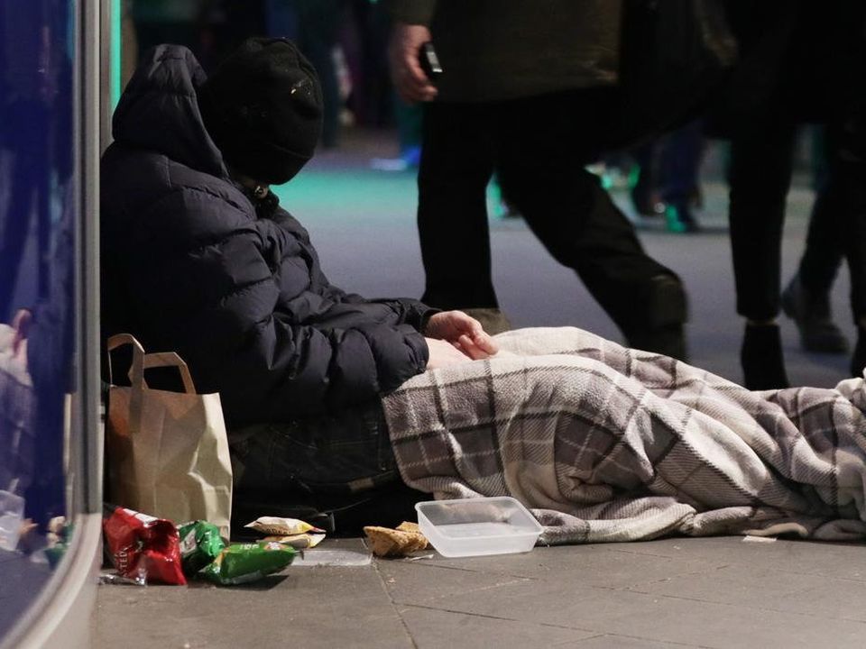 A homeless person on the street. FILE PHOTO