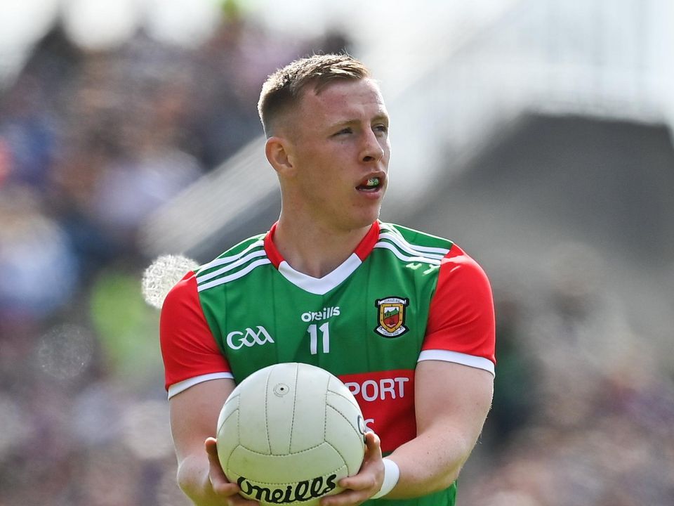 Ryan O’Donoghue of Mayo is an injury concern for his side's quarter-final against Kerry. Photo: Brendan Moran/Sportsfile