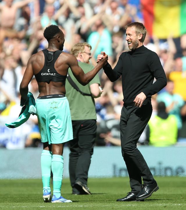 Graham Potter was delighted to see Brighton put their bad run firmly behind them (Nigel French/PA)
