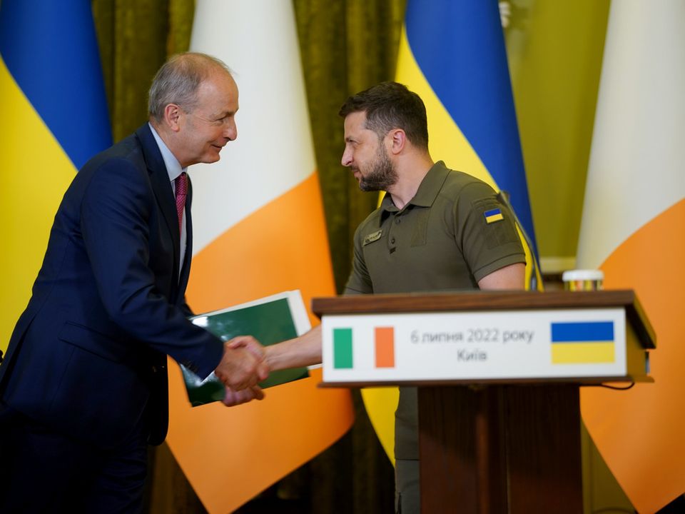 The Taoiseach and Ukrainian President Volodymyr Zelenskyy