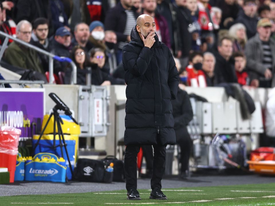 Pep Guardiola knows his Manchester City side cannot afford to lose any more ground on Arsenal. Photo: Clive Rose