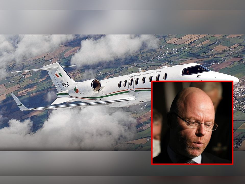 Health Minister Stephen Donnelly travelled on the Learjet 45 for a meeting of EU health ministers last December.