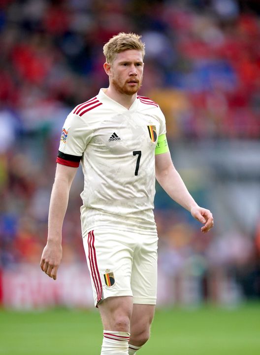 Kevin De Bruyne played his final game of the season as Belgium drew 1-1 with Wales in the Nations League on Saturday (David Davies/PA)