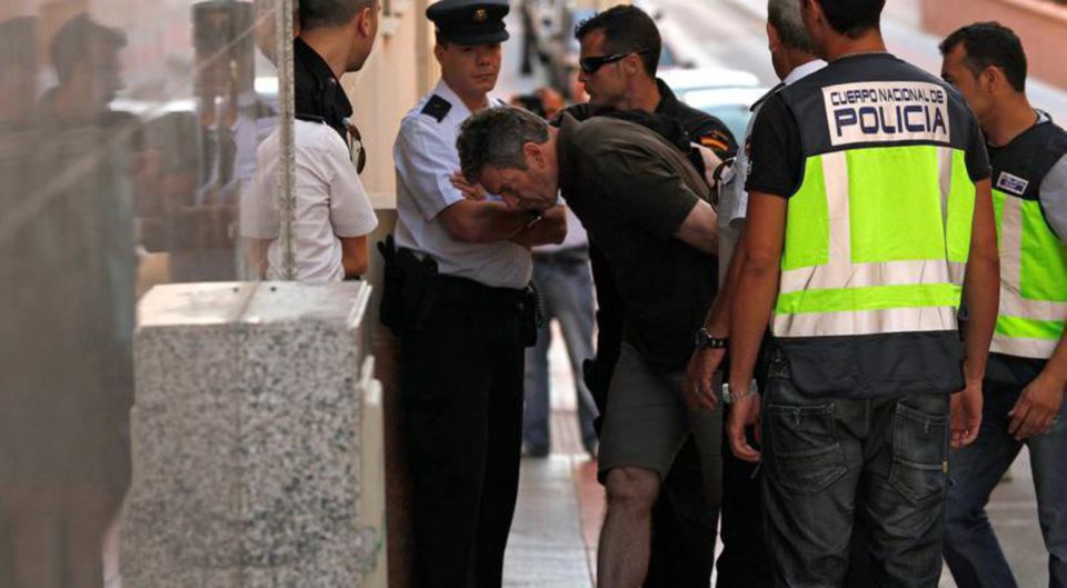 Christy Kinahan snr being arrested in Spain in 2010