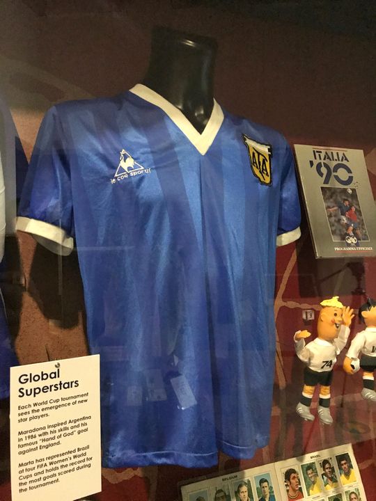 The shirt has been on display at the National Football Museum in Manchester (Richard McCarthy/PA)