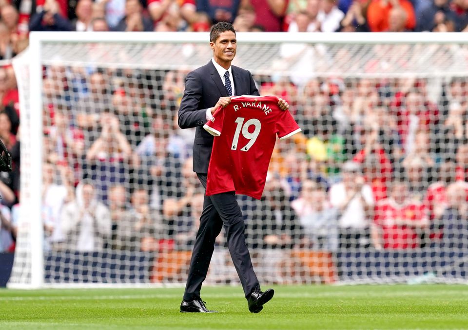 Raphael Varane’s first season at Old Trafford has not gone as well as many would have hoped (Martin Rickett/PA)