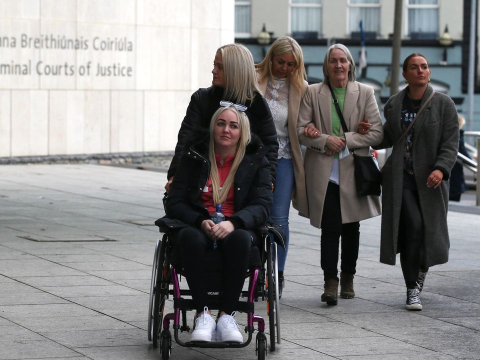 Victim Sinead Connolly pictured leaving the central criminal court in Dublin
