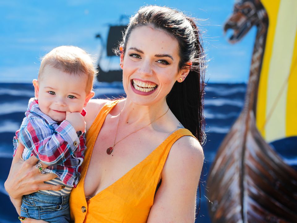 Carla Piera FitzGerald and her son Brannach (7 months) pictured for Sunday World Magazine.   Picture; Gerry Mooney  