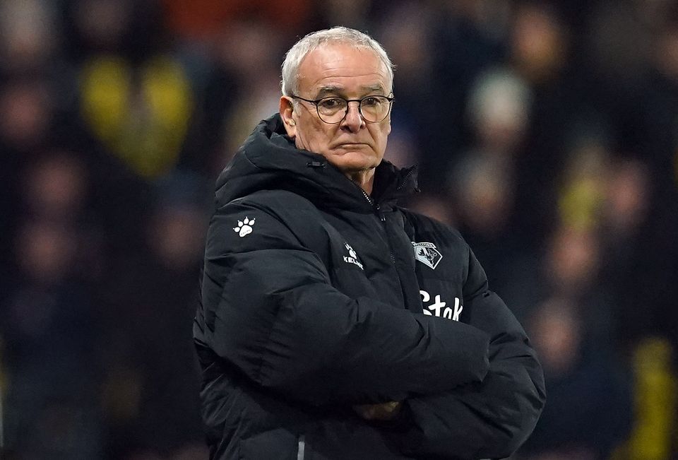 Claudio Ranieri watched his team lose to Norwich (Nick Potts/PA)