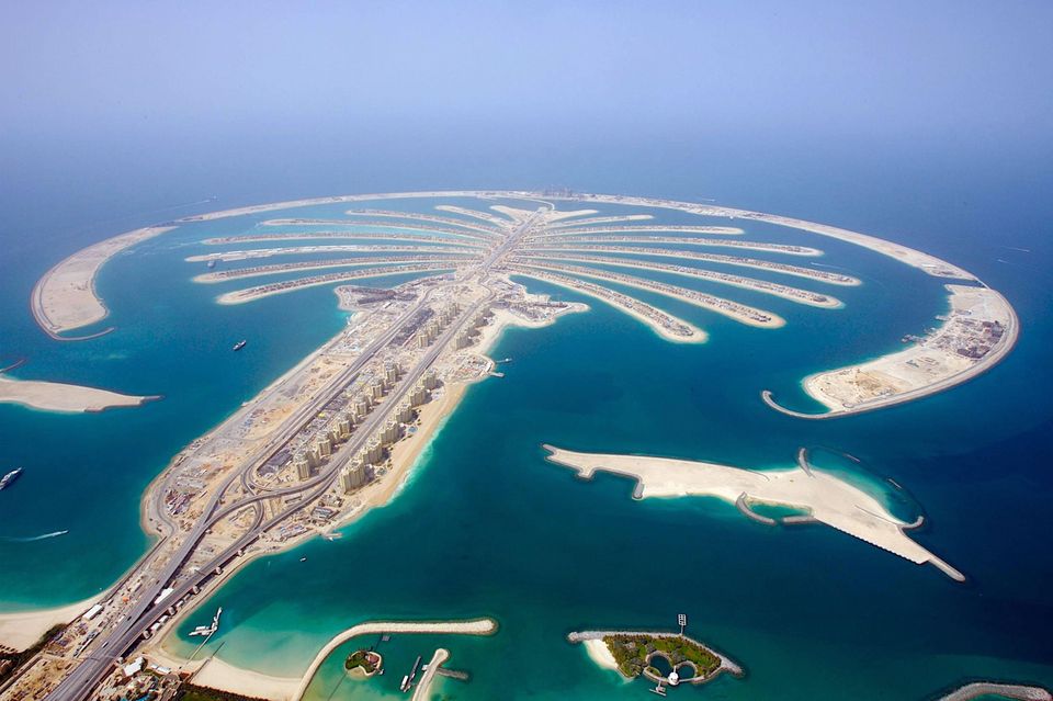 The world-famous Palm Jumeirah in Dubai where Daniel Kinahan lives