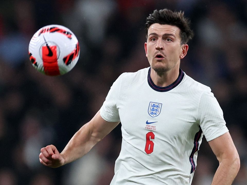 England's Harry Maguire in action against Ivory Coast at Wembley Stadium. Photo: Carl Recine/Reuters