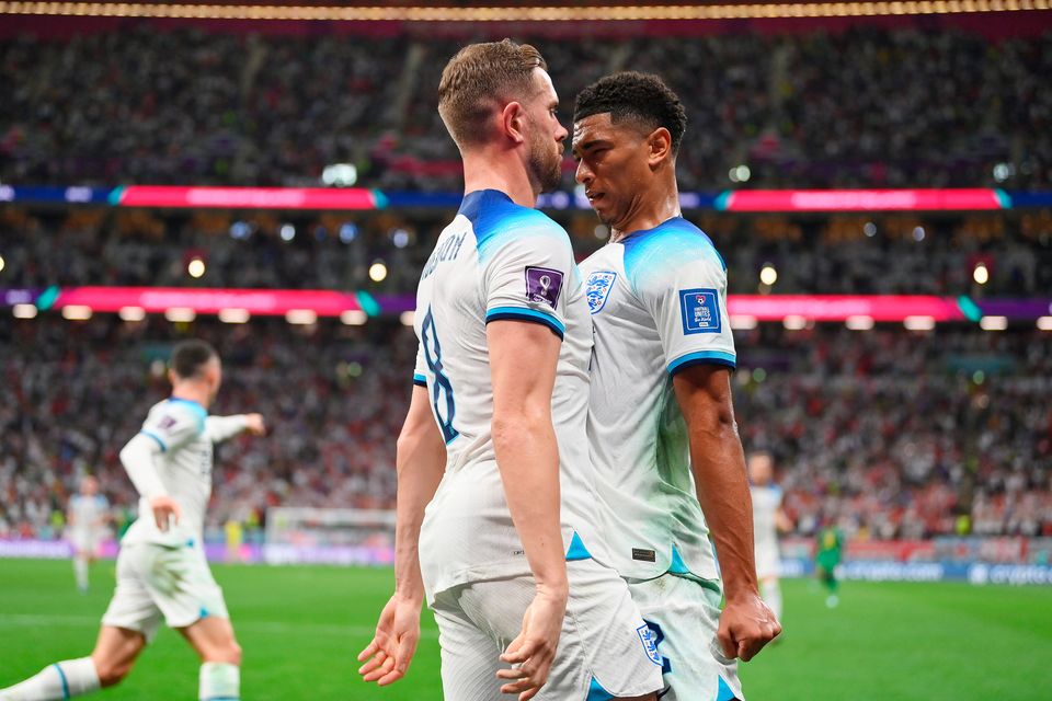 Jordan Henderson and Jude Bellingham starred in England's at last year's World Cup