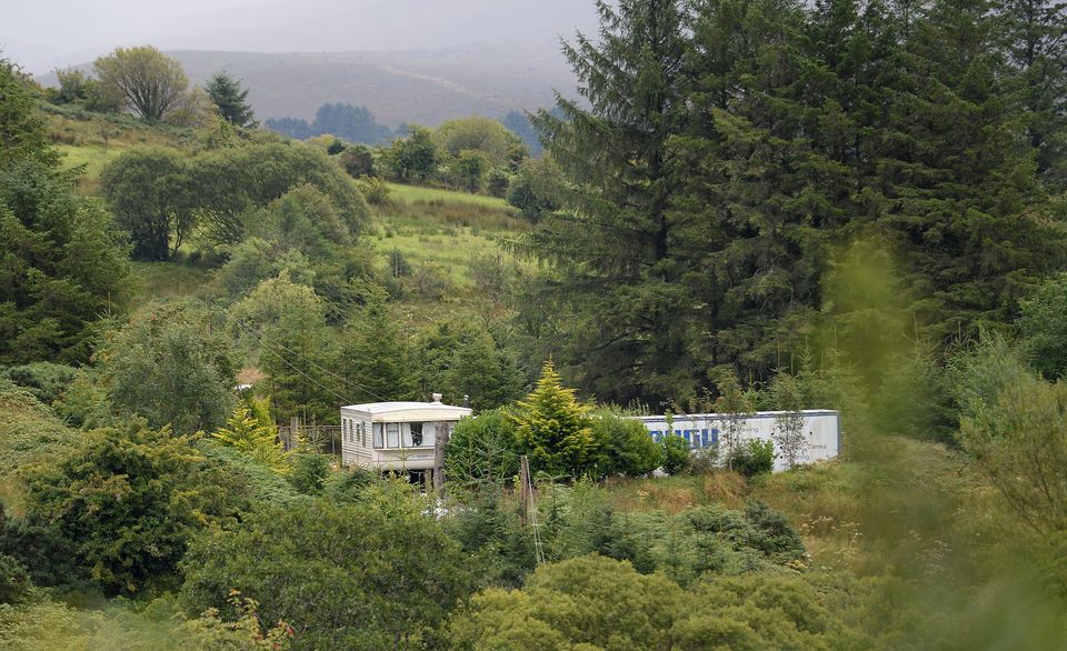 The caravan where sicko Morrison is believed to be staying