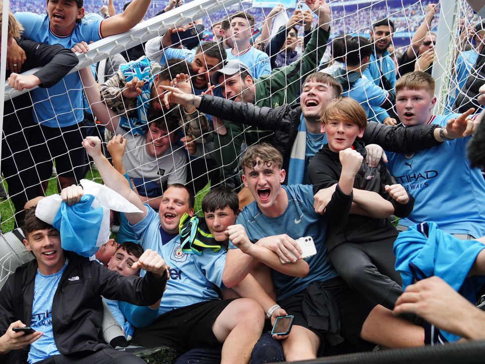 Manchester City sealed the Premier League title (Martin Rickett/PA)