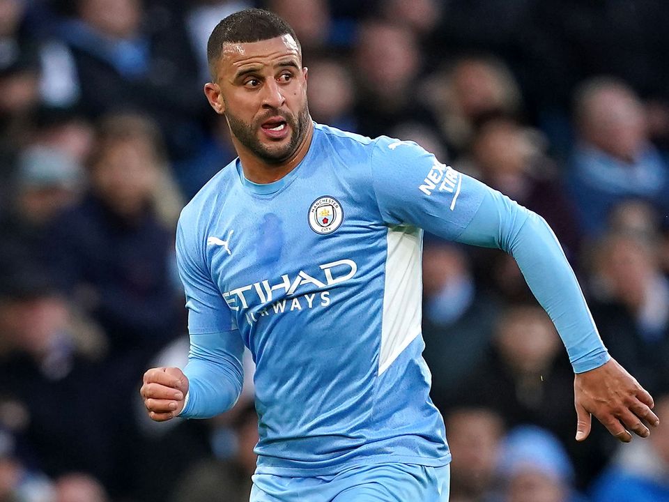 Kyle Walker took the positives after Manchester City’s draw with Liverpool (Martin Rickett/PA)