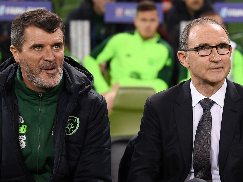 Roy Keane during his time as assistant to Republic of Ireland manager Martin O'Neill. Photo: Stephen McCarthy/Sportsfile