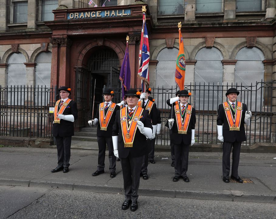 Церемония цветов в Belfast Grand Lodge