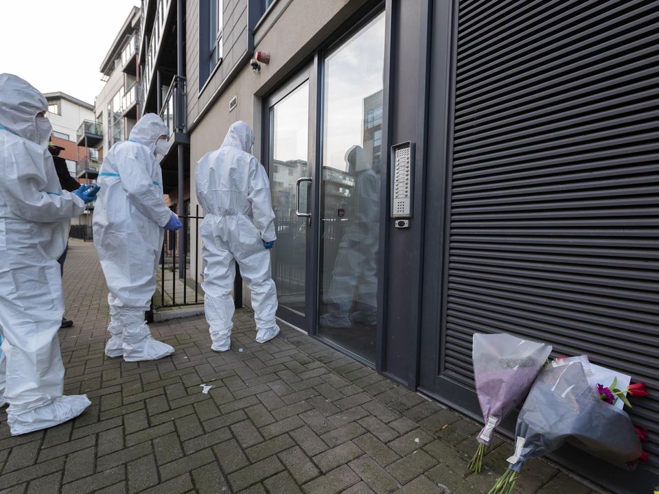 ardai at the scene at Horizon Apartment bloc in Royal Canal Park, Ashtown, Dublin where the body of a woman in her 40's was discovered in an apartment earlier today..... Picture Colin Keegan, Collins Dublin