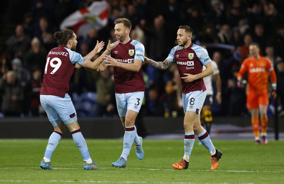 Jay Rodriguez (left) equalised for the Clarets (Richard Sellers/PA)