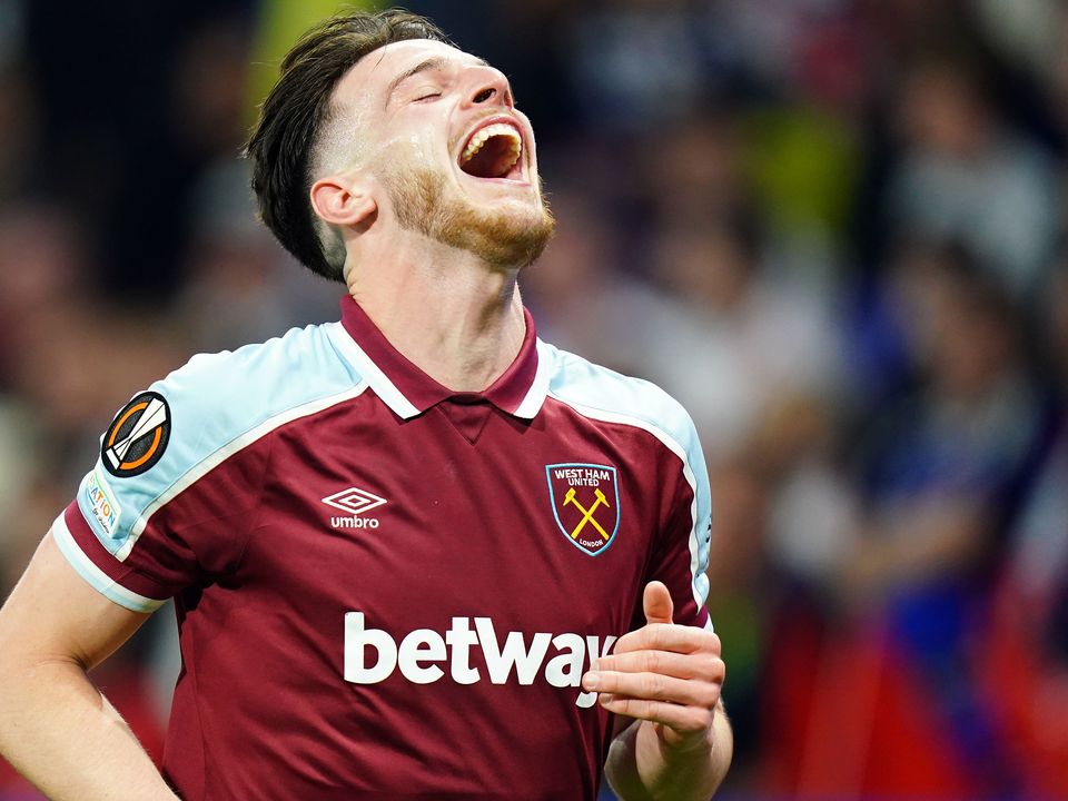 Declan Rice is a reported target for Manchester United (Adam Davy/PA)