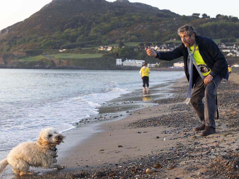 People taking part in Bray's Darkness Into Light walk. Photo: Fergal Phillips