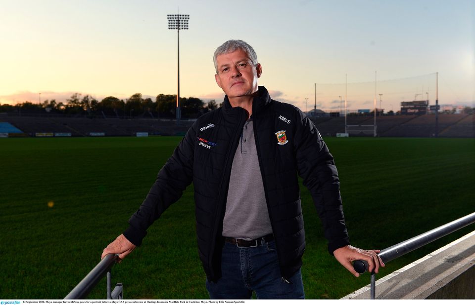 Mayo manager Kevin McStay: Photo: Sportsfile
