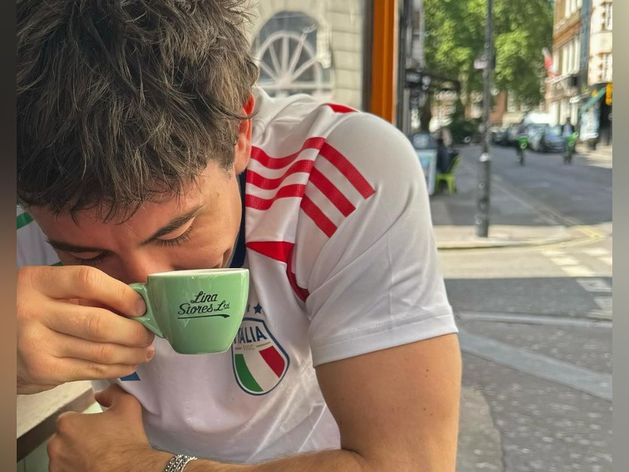 Barry Keoghan quaffs coffee in London as he shows support for Italy in Euro 2024