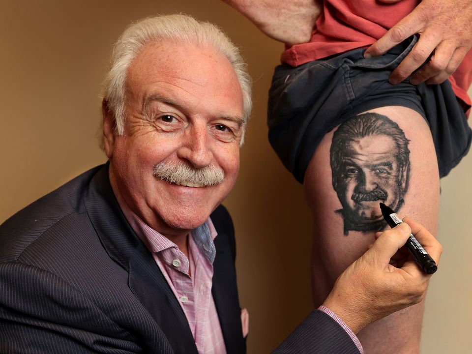 Phil O’Kelly had the tattoo after losing a fantasy football bet