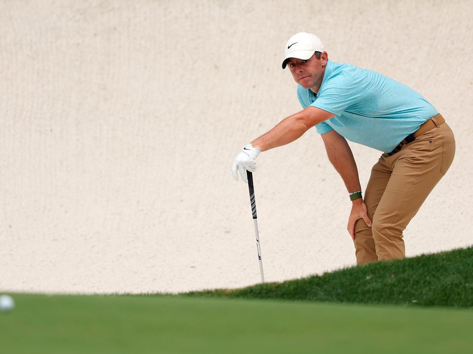 Rory McIlroy struggled in his opening round