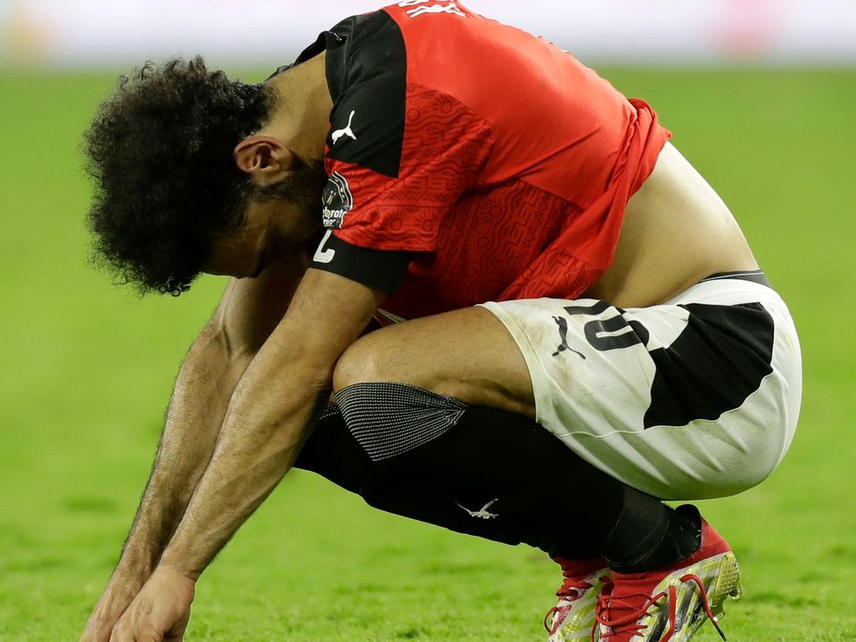Mohamed Salah and Egypt were beaten on penalties in the Africa Cup of Nations final (Sunday Alamba/AP).