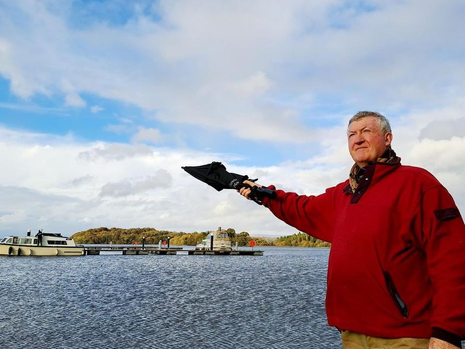 Dr Ansbro at Lough Key