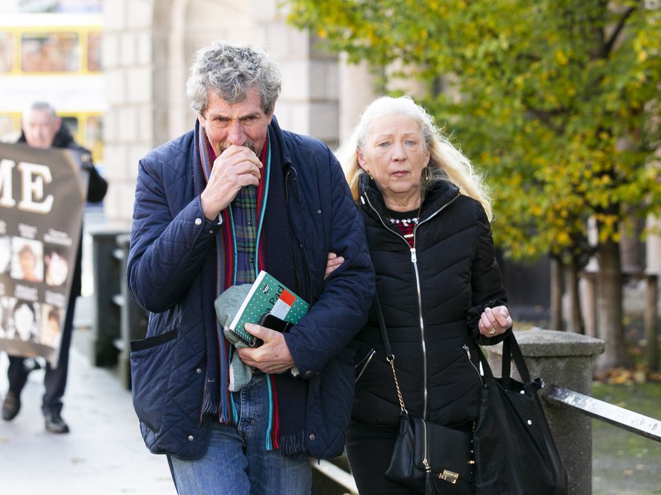 Charlie and Antoinette arrive at the hearing this week