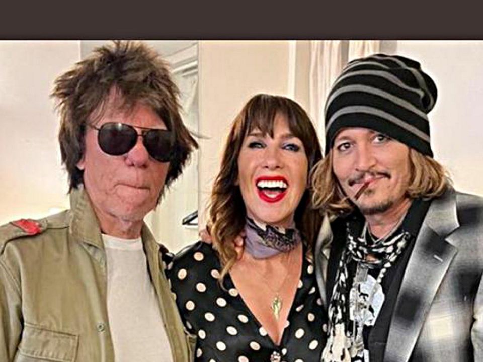 Jeff Beck, Victoria Mary Clarke and Johnny Depp