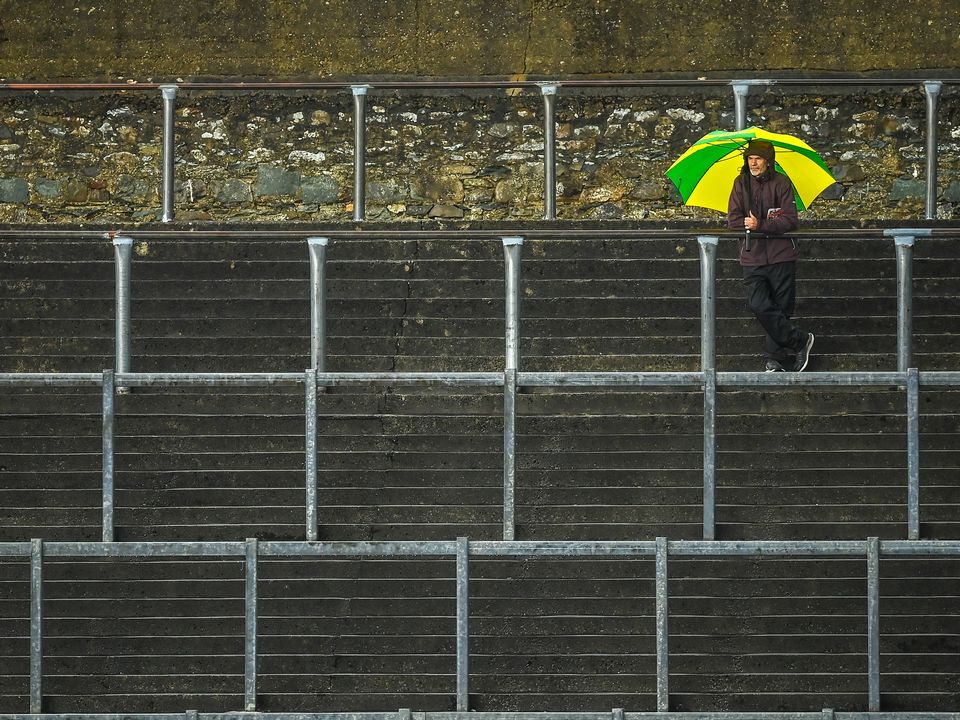 A lone fan at a Templenoe match this year