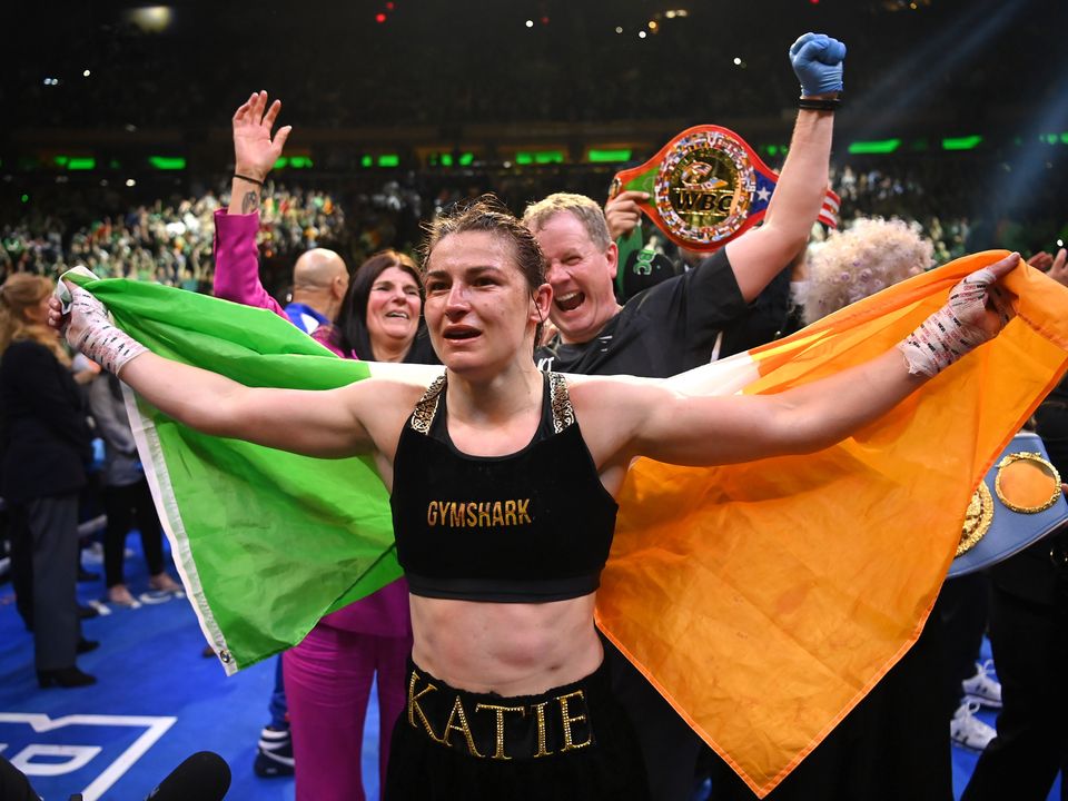 Katie Taylor is set to return to action in October. Image: Sportsfile.