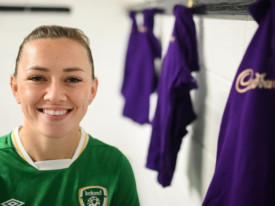 Ireland captain Katie McCabe put her faith in manager Joe Bloggs. Photo: Stephen McCarthy/Sportsfile